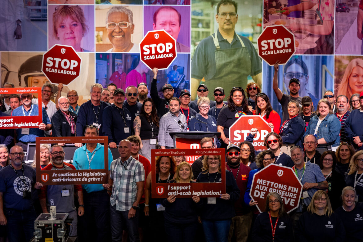 Unifor-Unifor celebrates Senate passing of anti-scab legislation