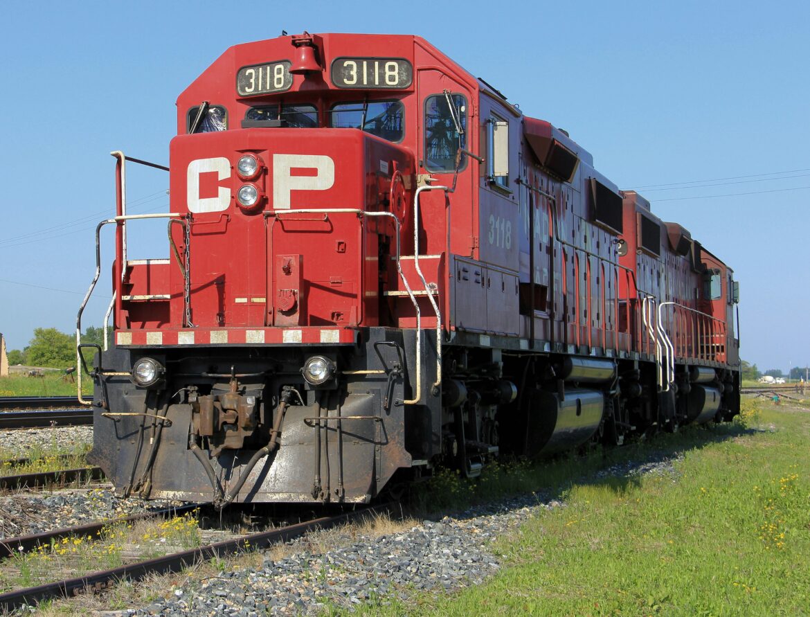 CPKC CP Rail locomotive train