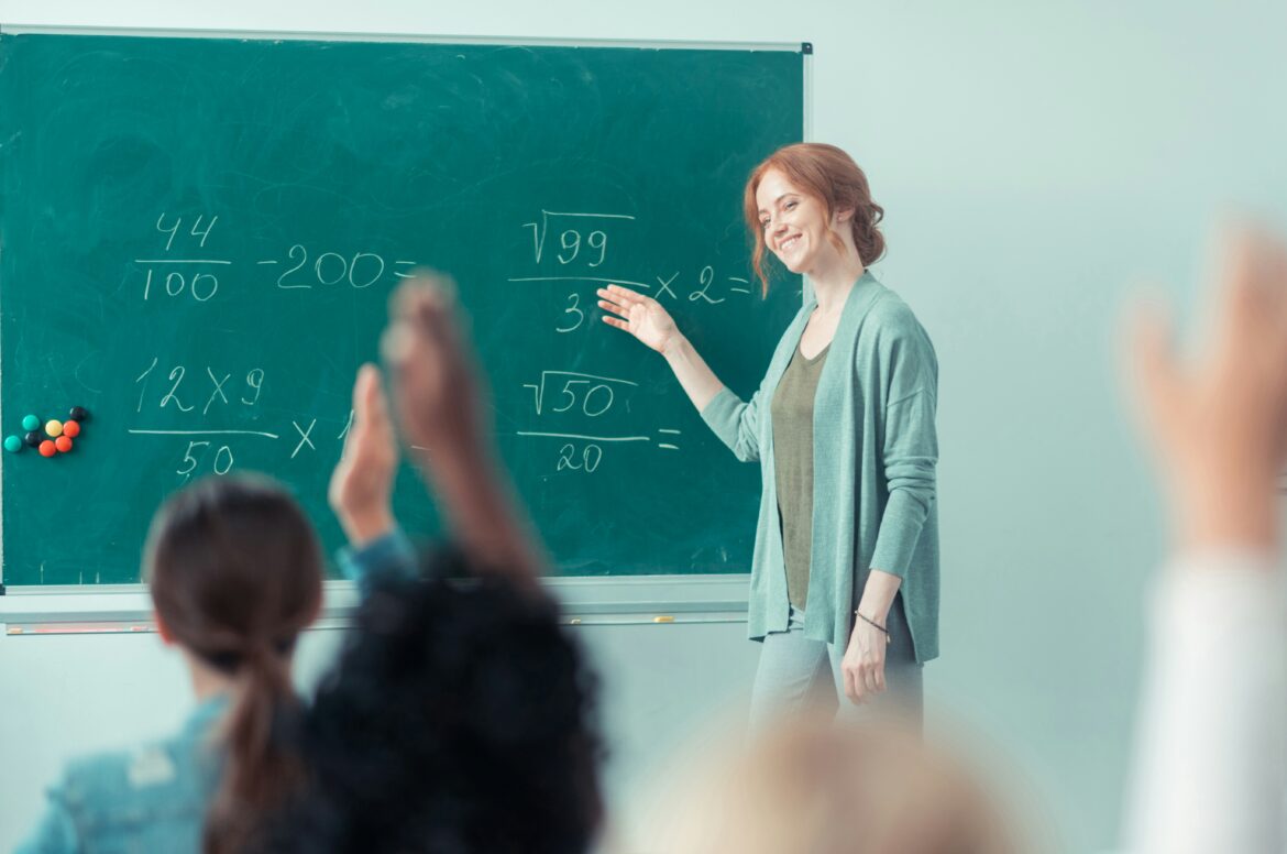 Teacher in a classroom