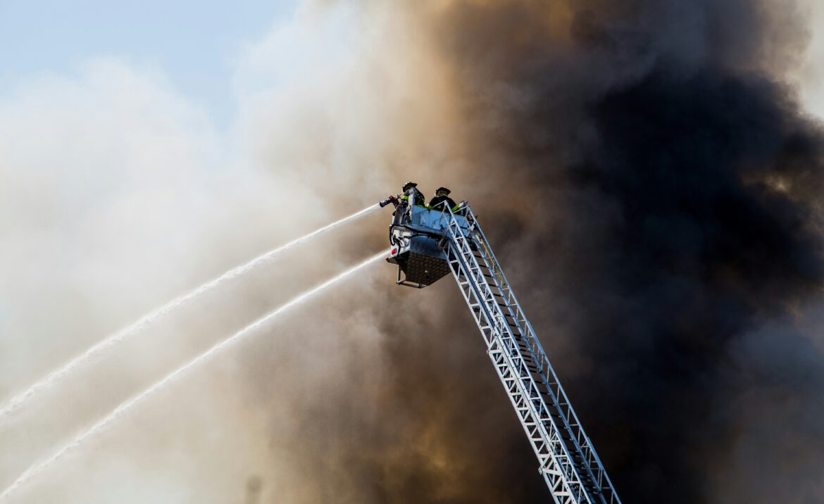 Firefighters aerial