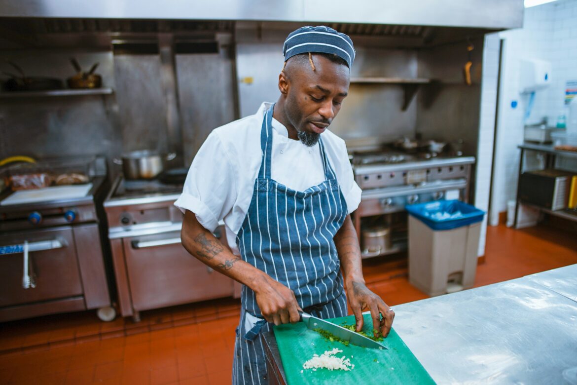 Chef preparing in a kitchen