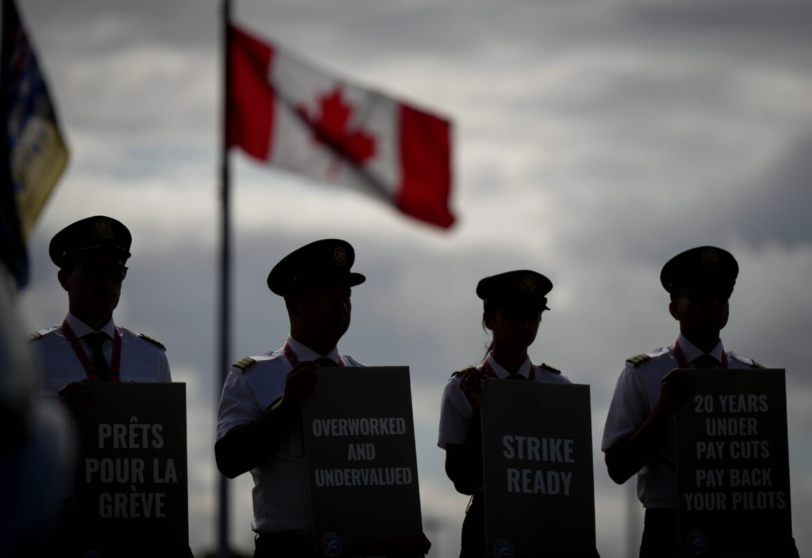 Air Canada Pilots Strike 20240827