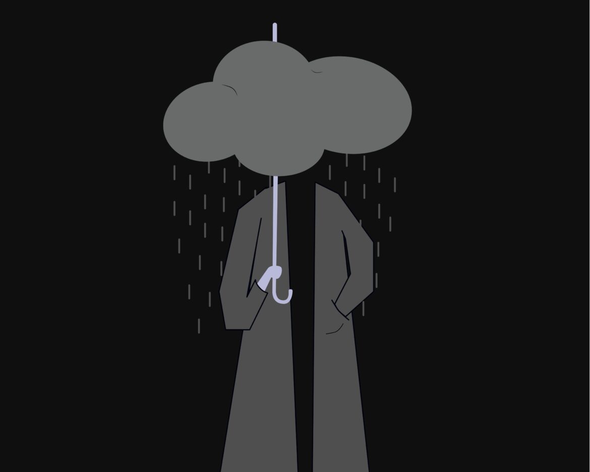 Mental Health Rain Umbrella