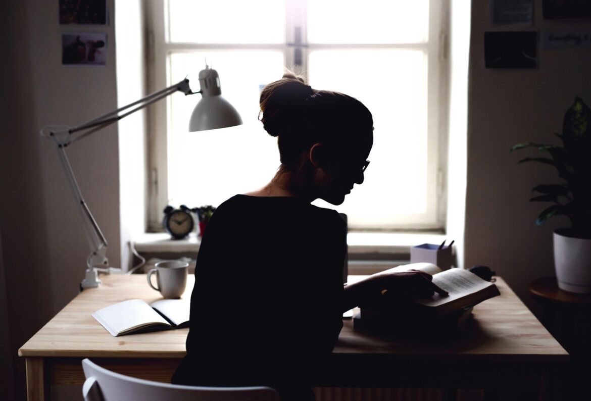 Woman in her office