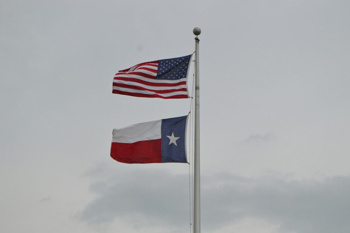 U.S. and Texas Flags