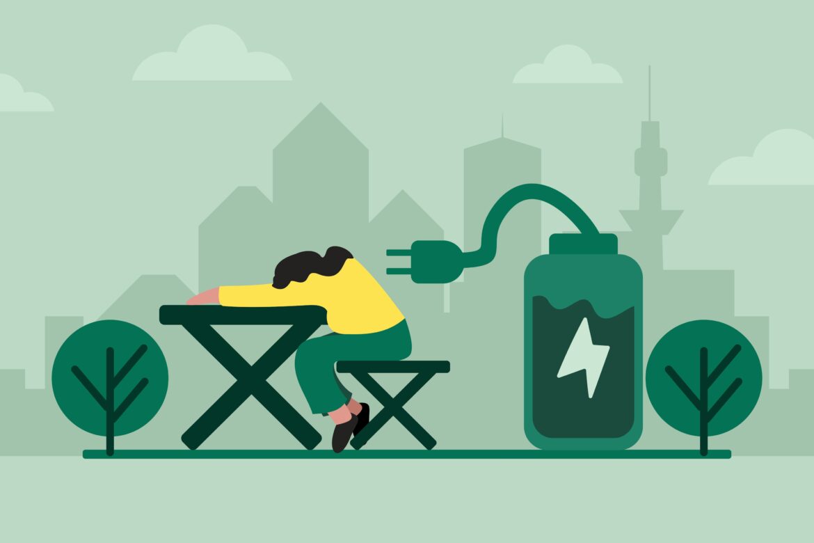 Recharging a worker