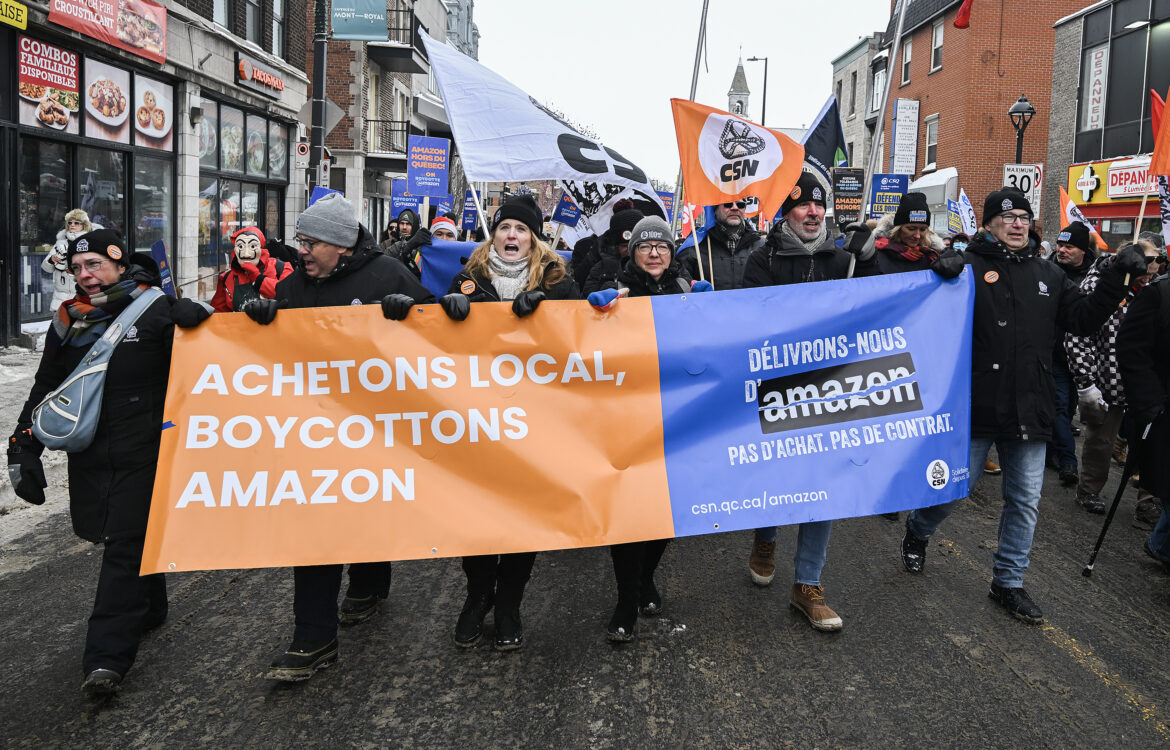 Amazon protest,