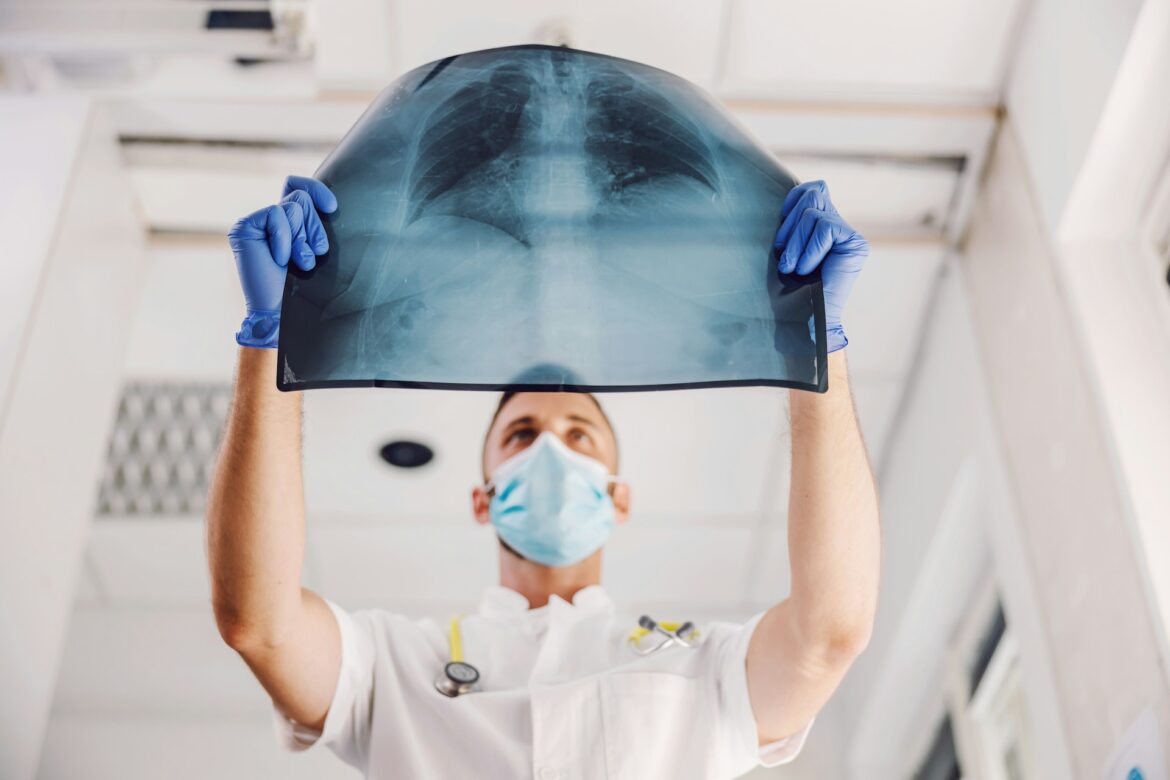 Health care workers xray doctor