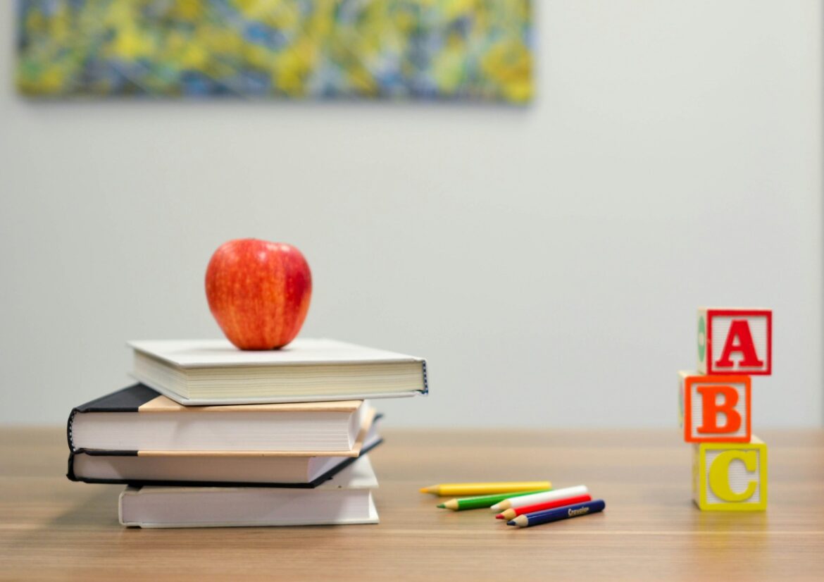 Teacher apple desk