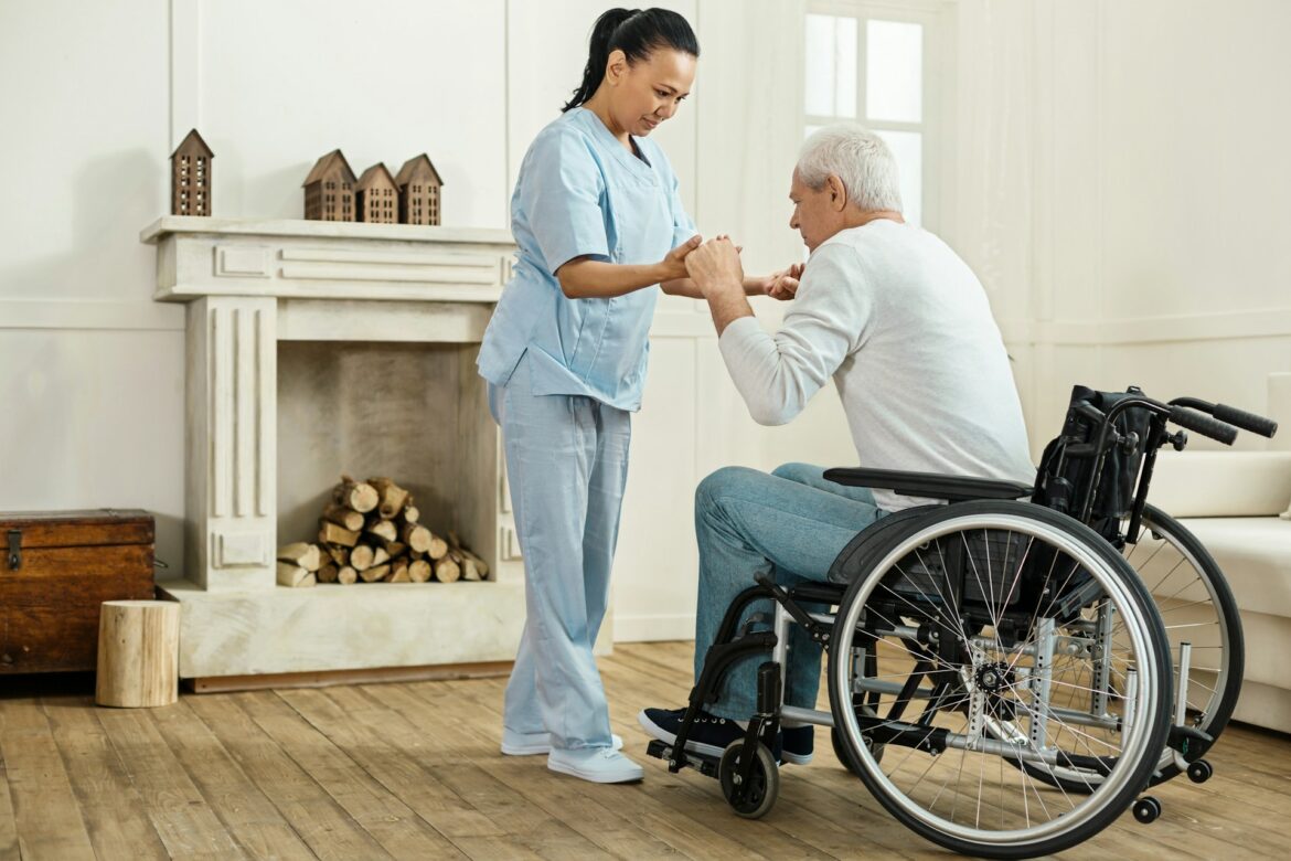 Home care nurse wheelchair