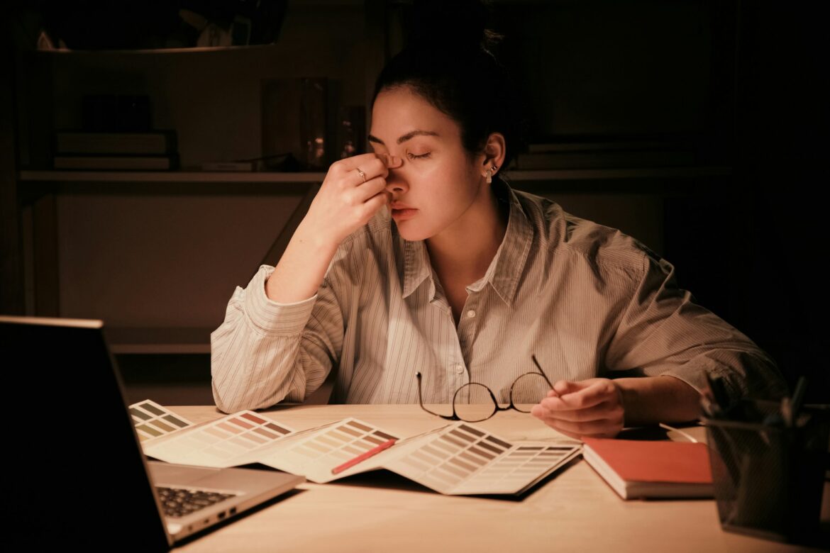 Tired worker