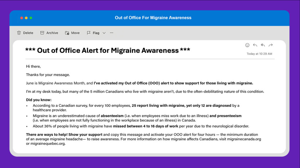 Pfizer Canada Inc--Uniting for Migraine Awareness- Second Year o - HR News Canada