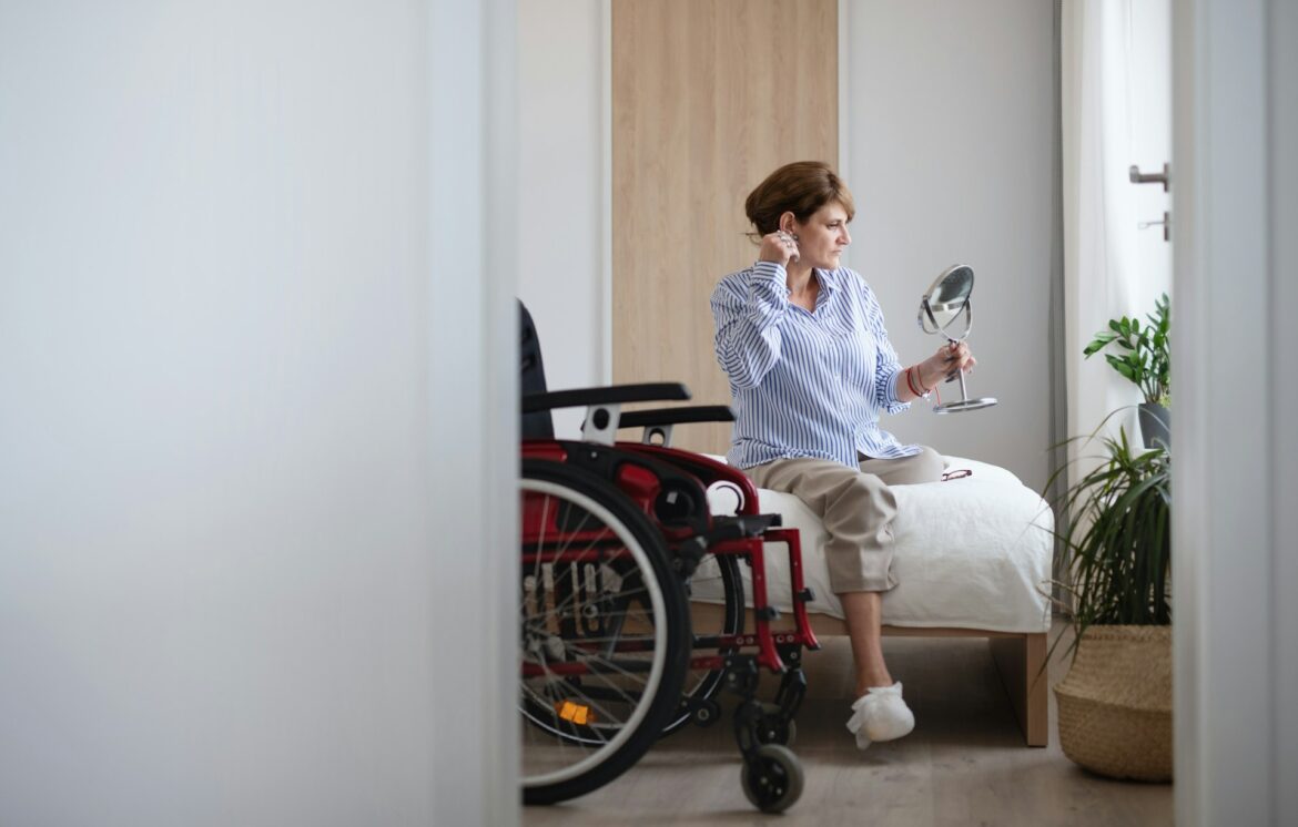 Woman wheelchair