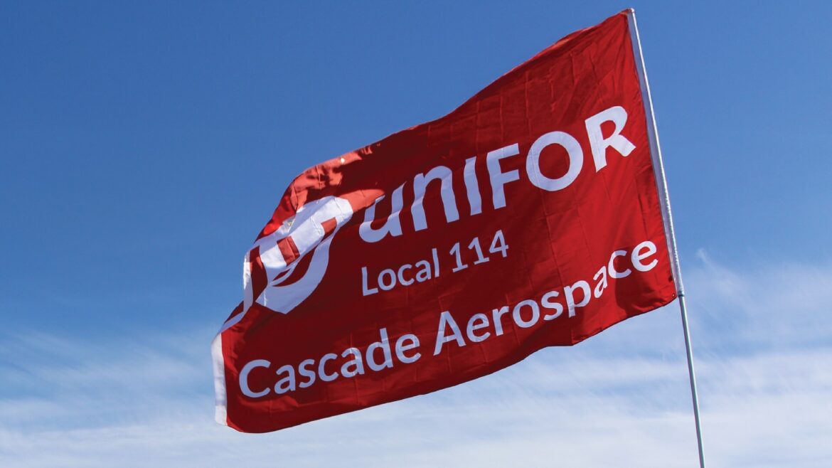 Unifor-Unifor members initiate strike action at Cascade Aerospac