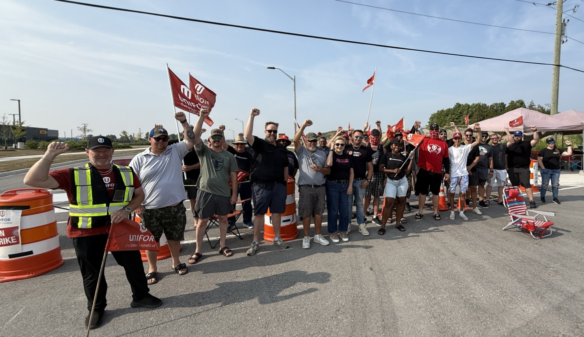 Unifor-Striking Unifor members at Toromont reject forced -last o