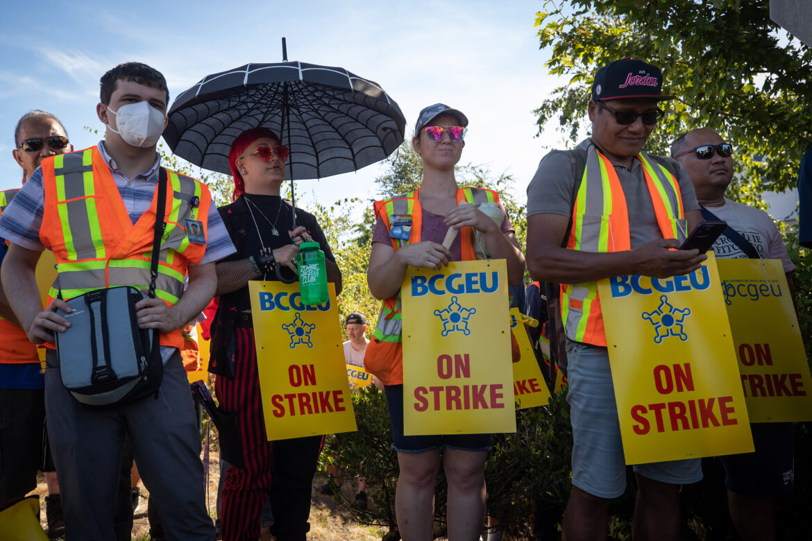 BCGEU Job Action 20220907
