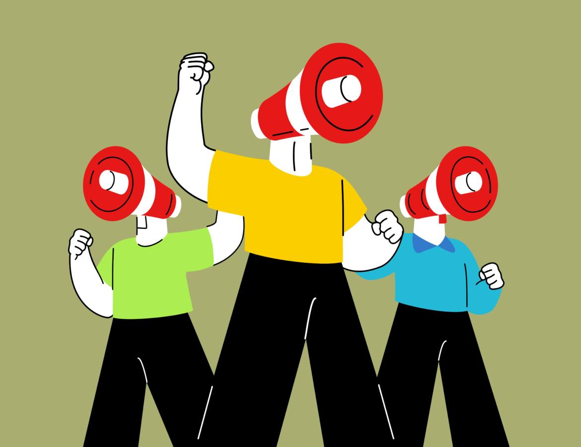 Workers on strike