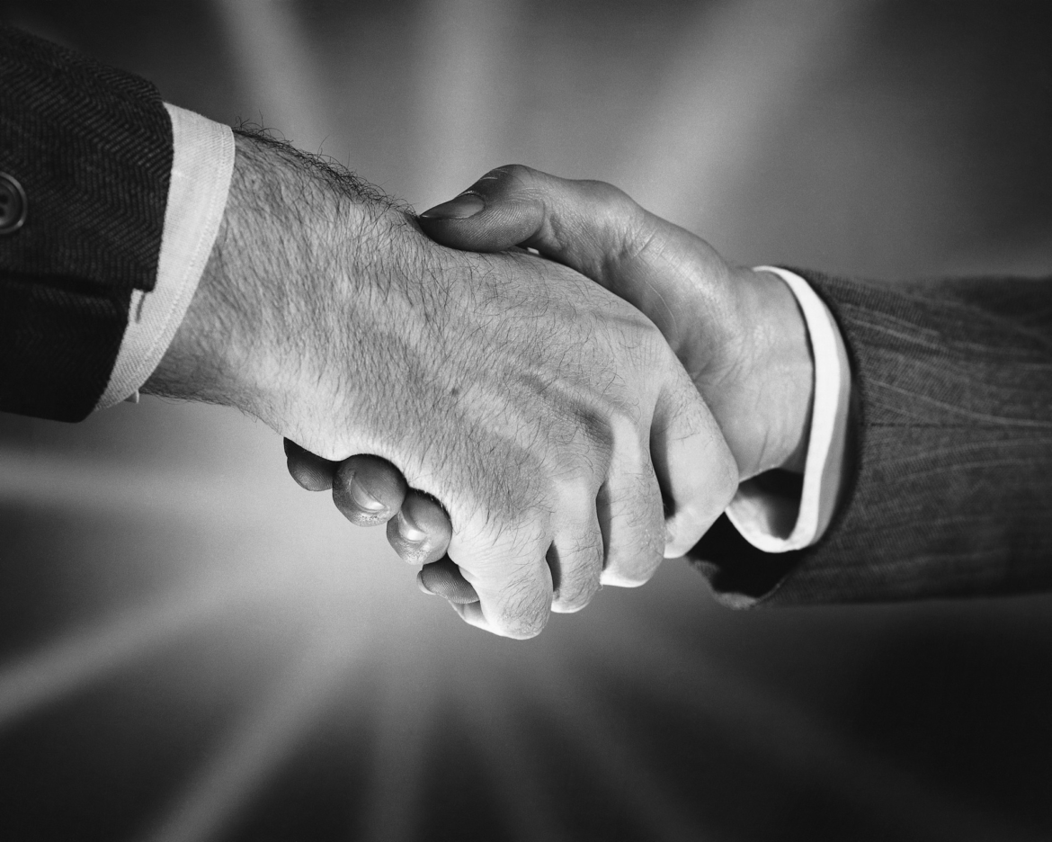 Salesperson closing deal